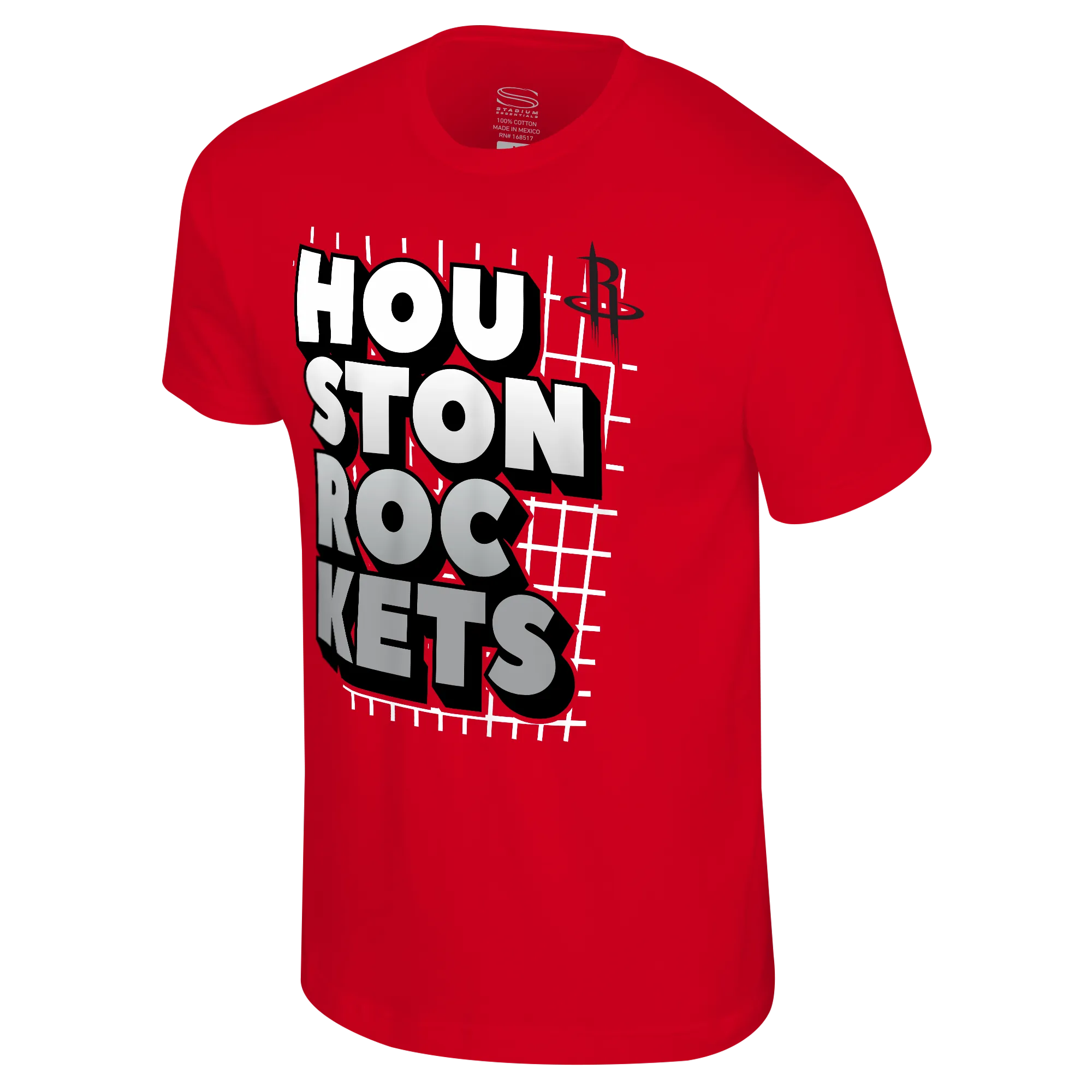 Men's Houston Rockets Stadium Essentials Spelled Out T-Shirt