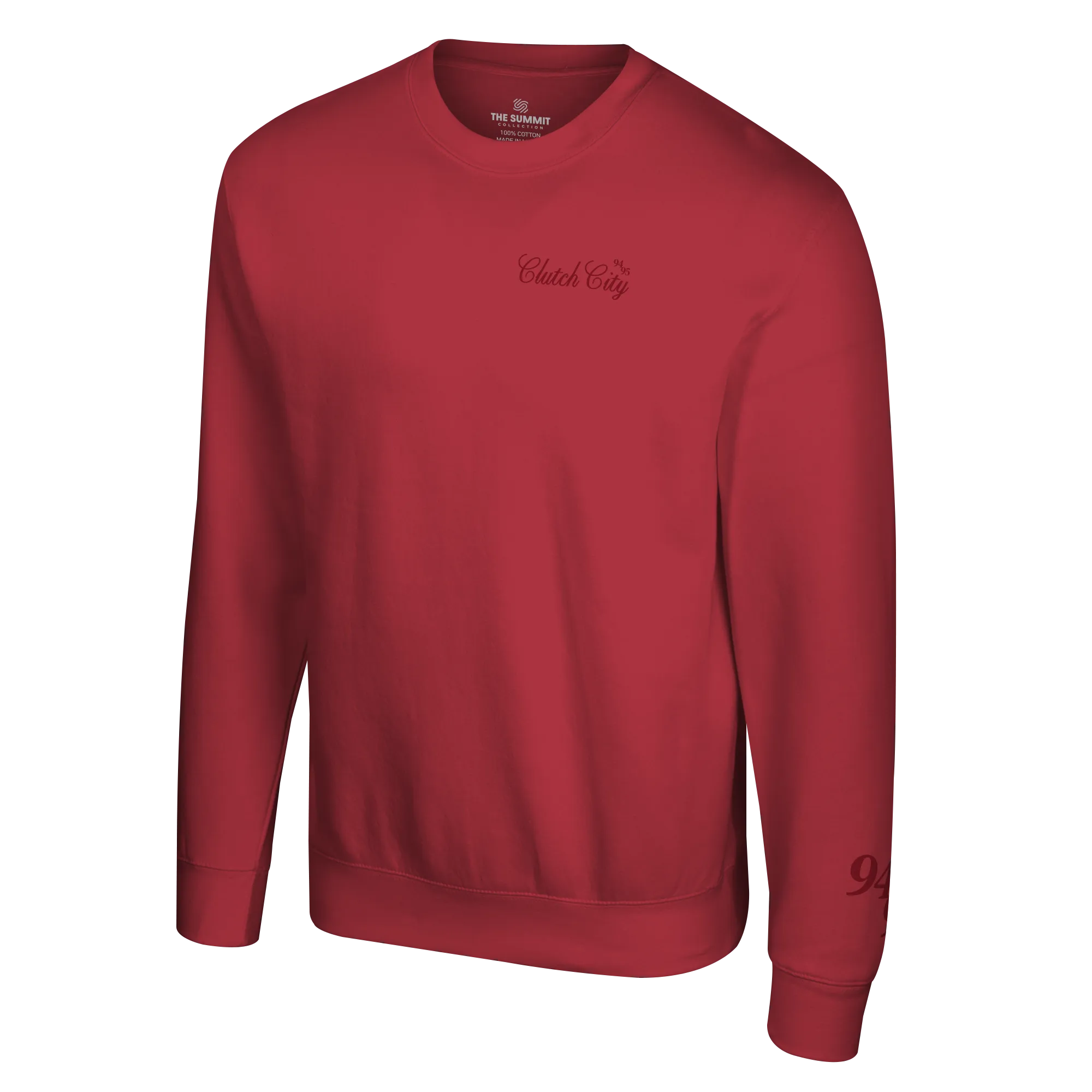 Men's Houston Rockets Summit Collection Don't Underestimate Red Crewneck Sweatshirt