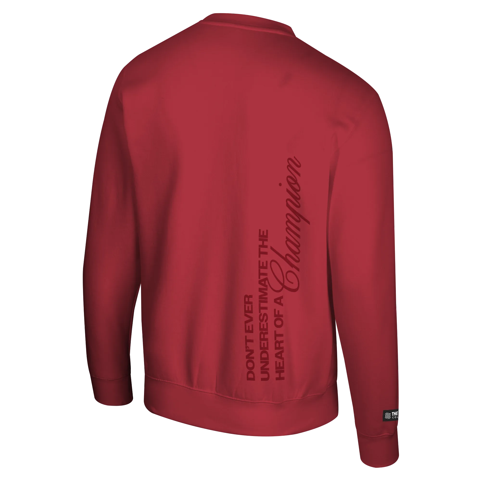 Men's Houston Rockets Summit Collection Don't Underestimate Red Crewneck Sweatshirt