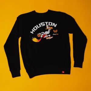 Men's Houston Rockets x Whataburger Sportiqe Always Clutch Crewneck Sweatshirt