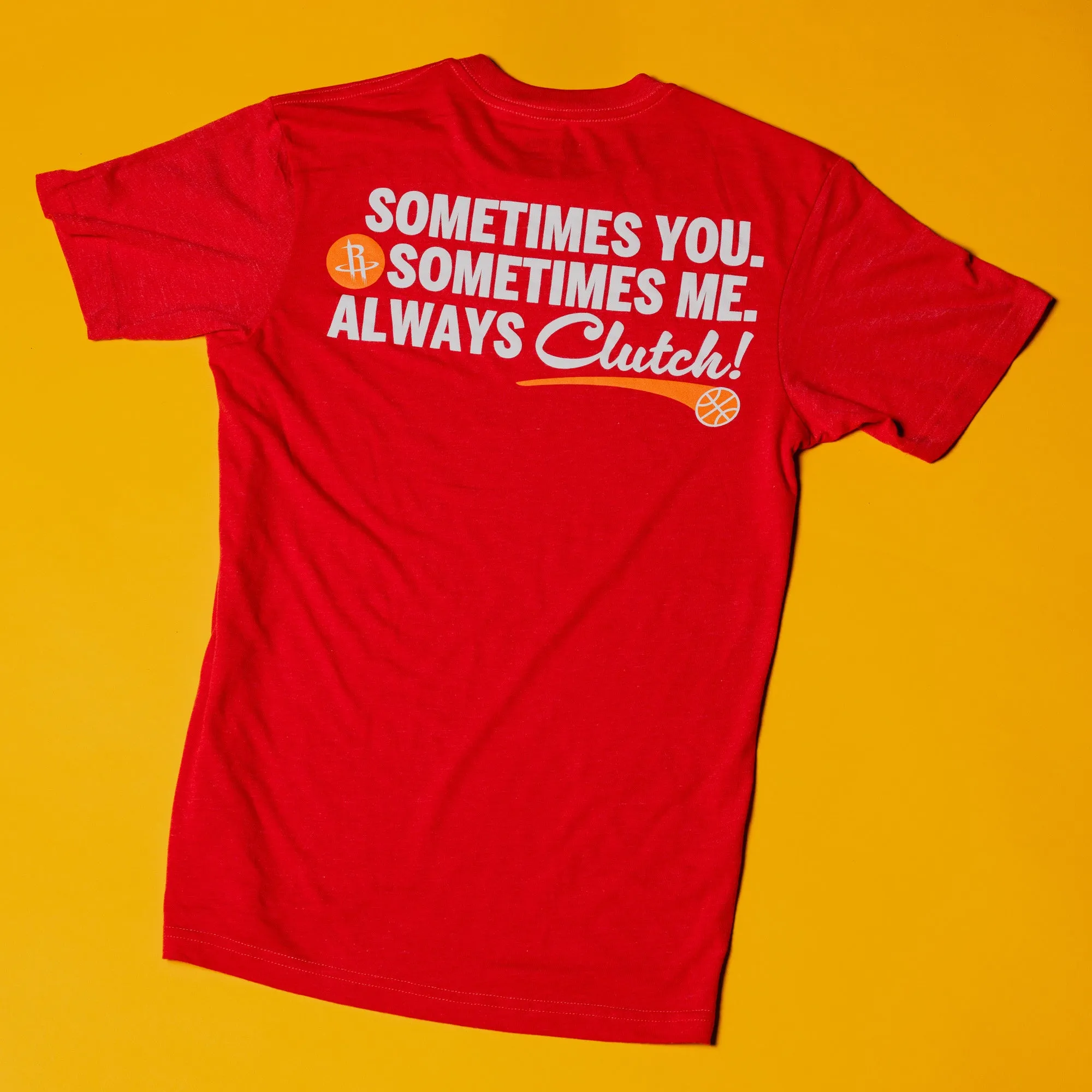 Men's Houston Rockets x Whataburger Sportiqe Always Clutch T-Shirt