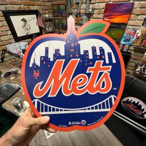 Mets Apple | Wood Sign