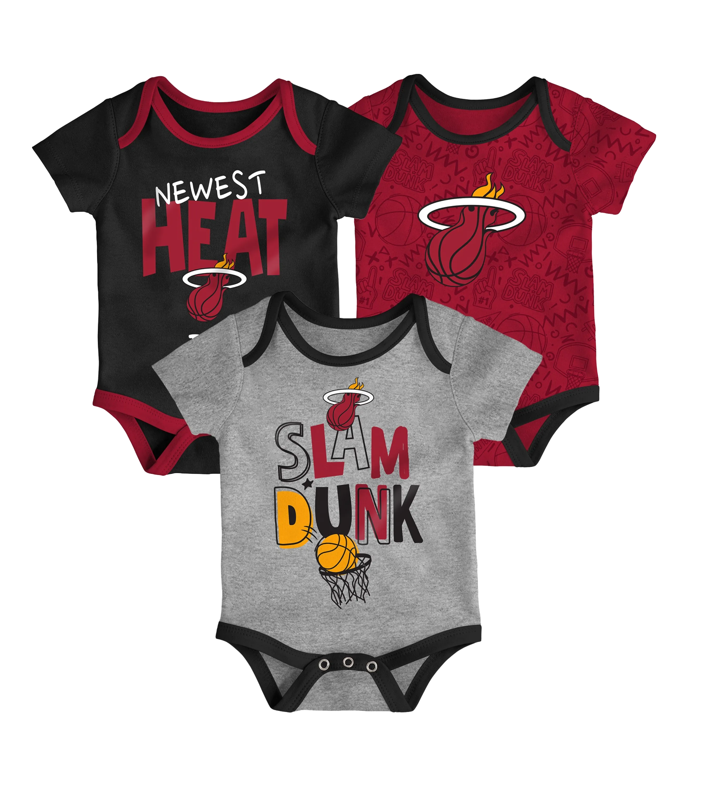 Miami HEAT 3 Piece Slam Dunk Creeper Infant Set
