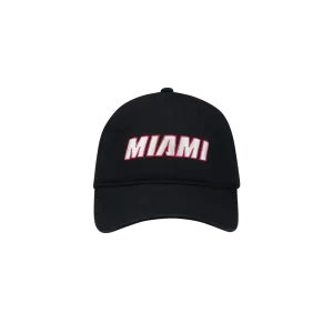 Miami HEAT Black Wordmark Dad Hat
