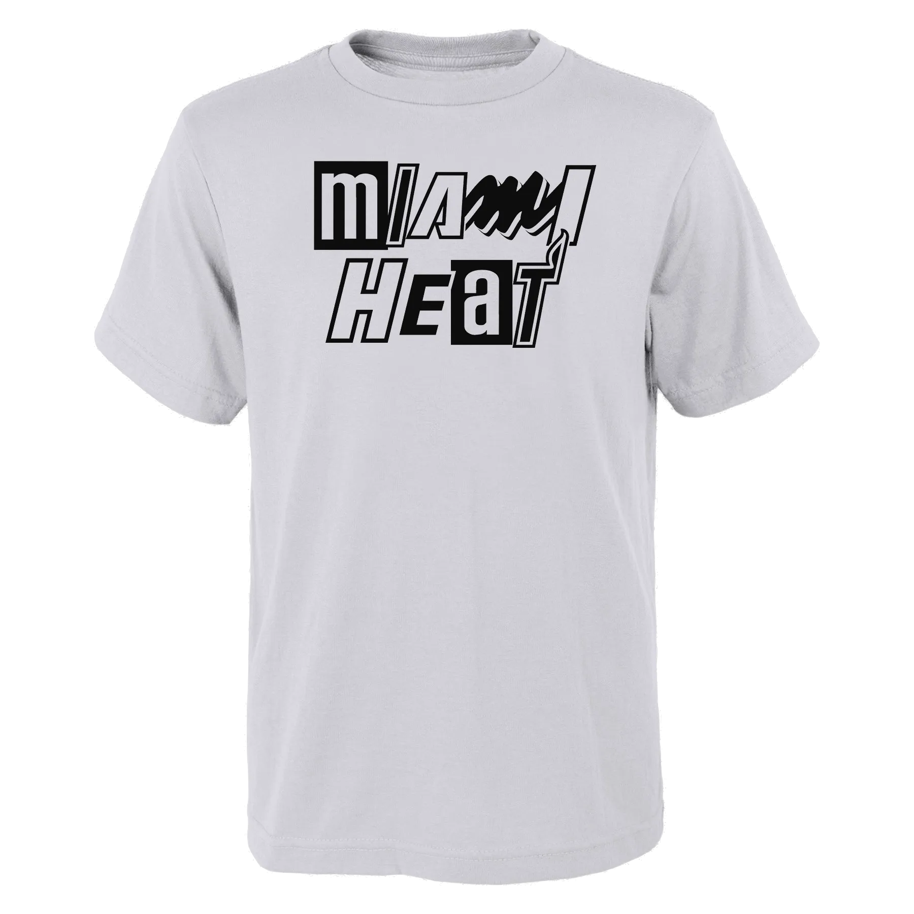 Miami HEAT Mashup Youth White Tee