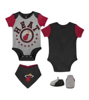 Miami HEAT Scoring Infant Creeper/Bib/Bootie Set