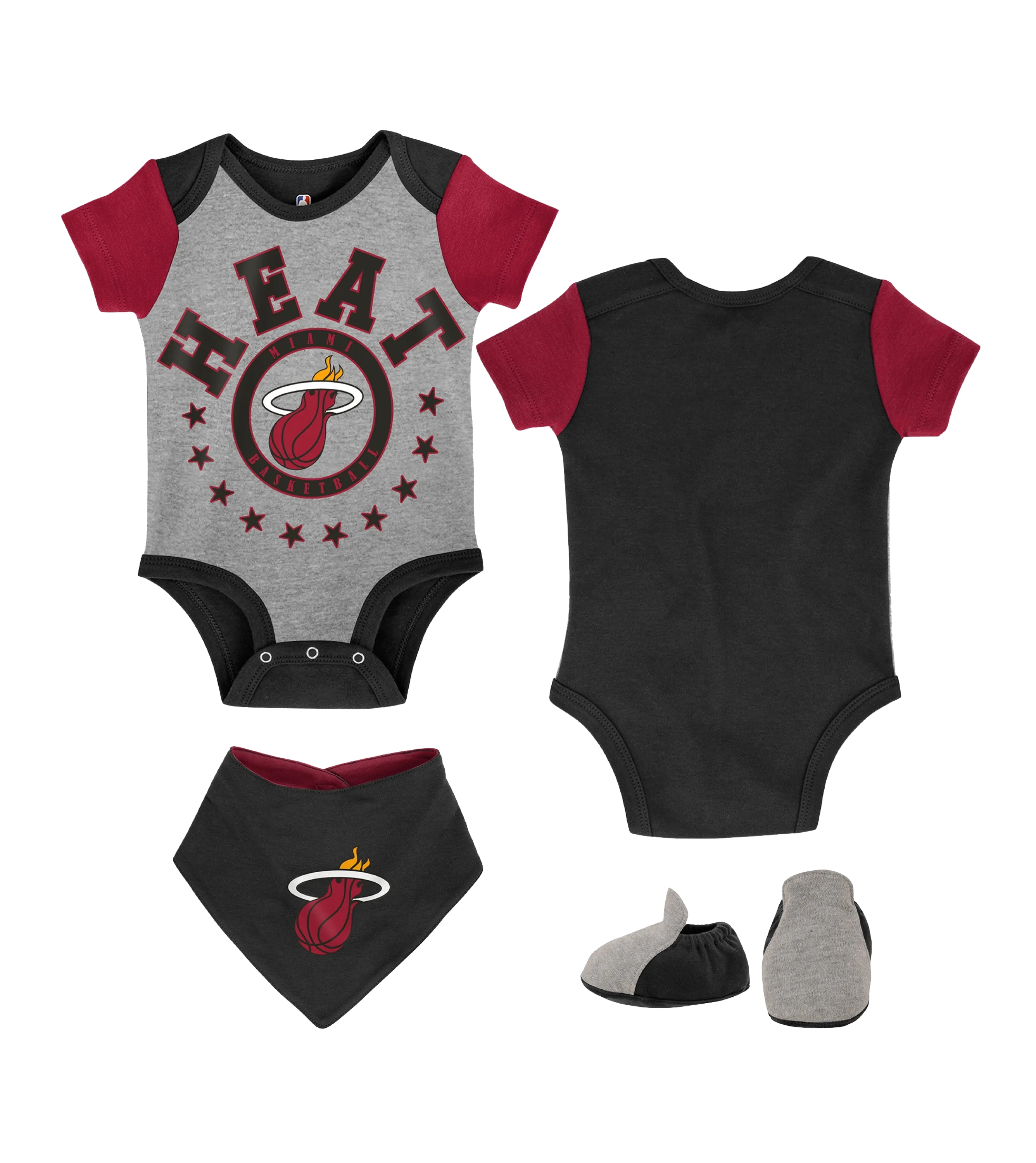 Miami HEAT Scoring Infant Creeper/Bib/Bootie Set