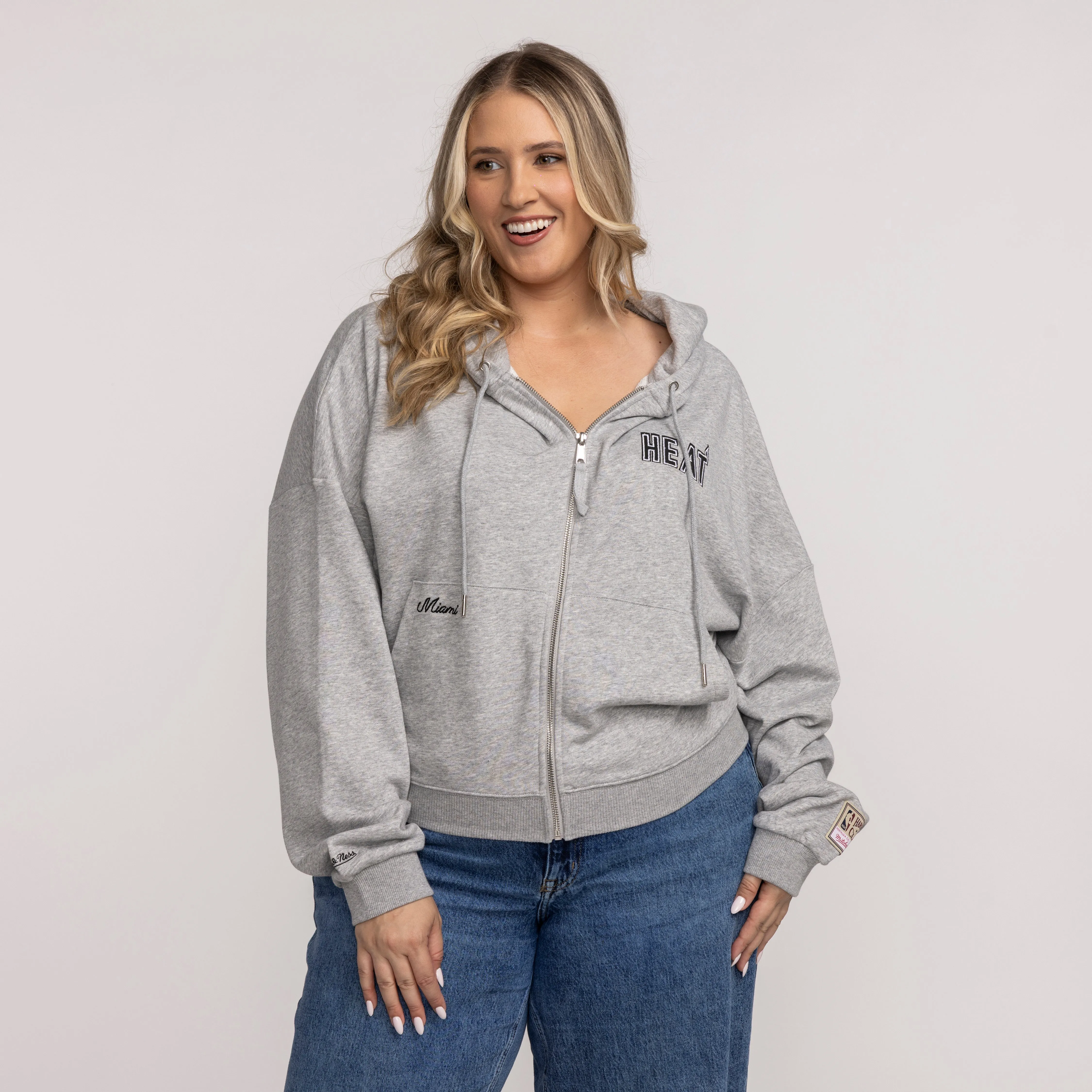 Mitchell & Ness Miami HEAT Cropped Women's Jacket