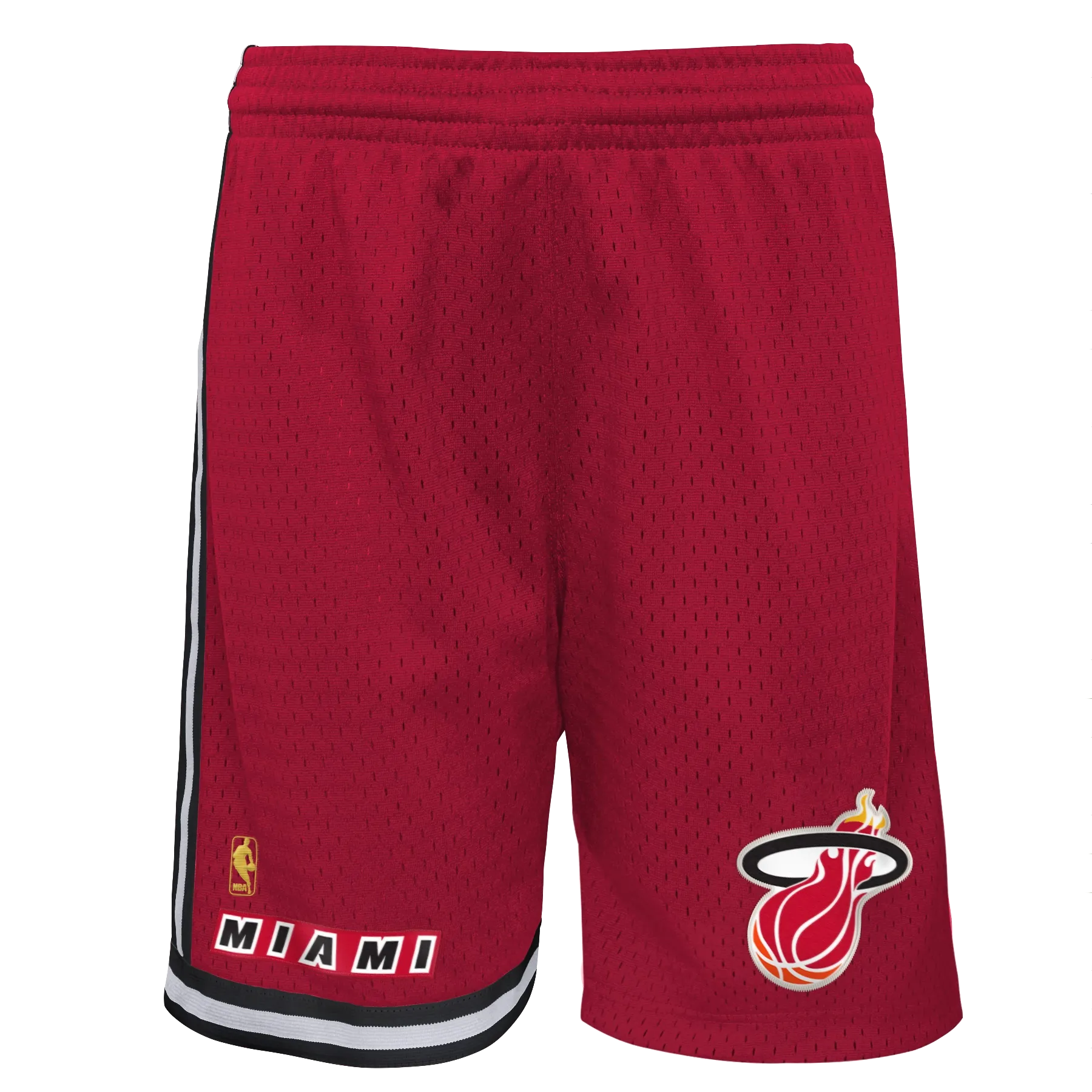 Mitchell & Ness Miami HEAT Hardwood Classic Red Youth Shorts