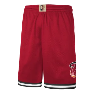 Mitchell & Ness Miami HEAT HWC Red Swingman Youth Shorts