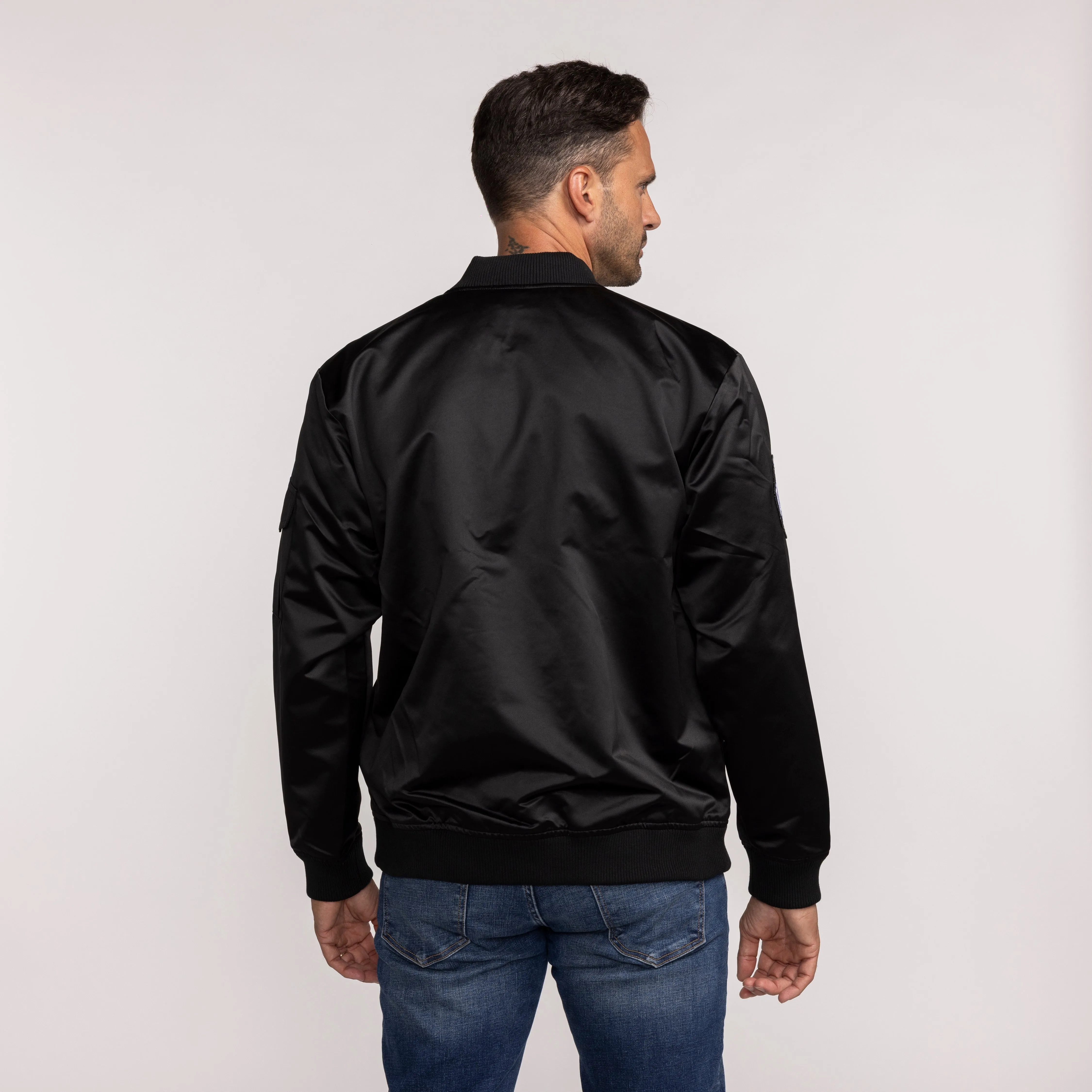 Mitchell & Ness Miami HEAT Satin Bomber