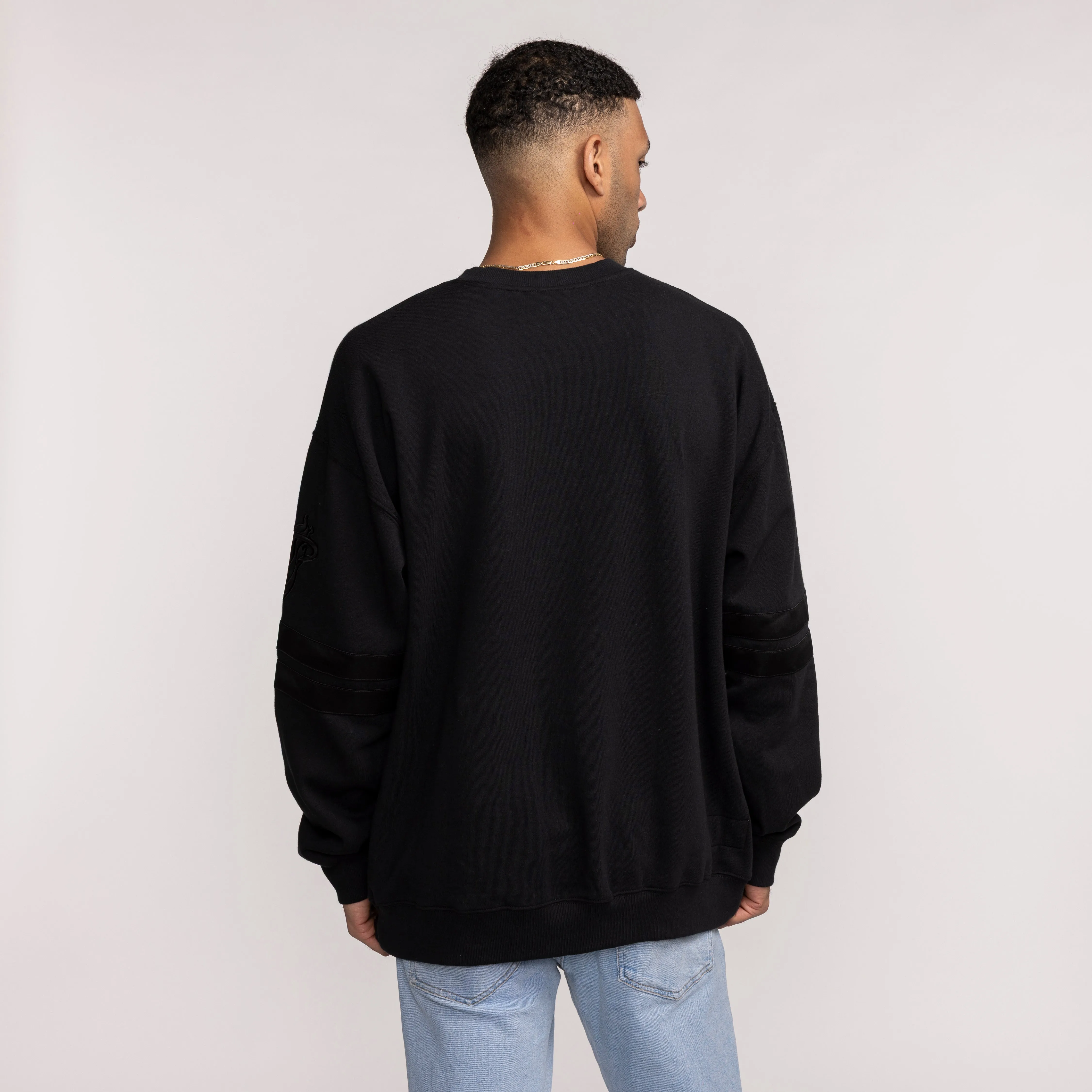 Mitchell & Ness Miami HEAT Stripes Fleece Crewneck