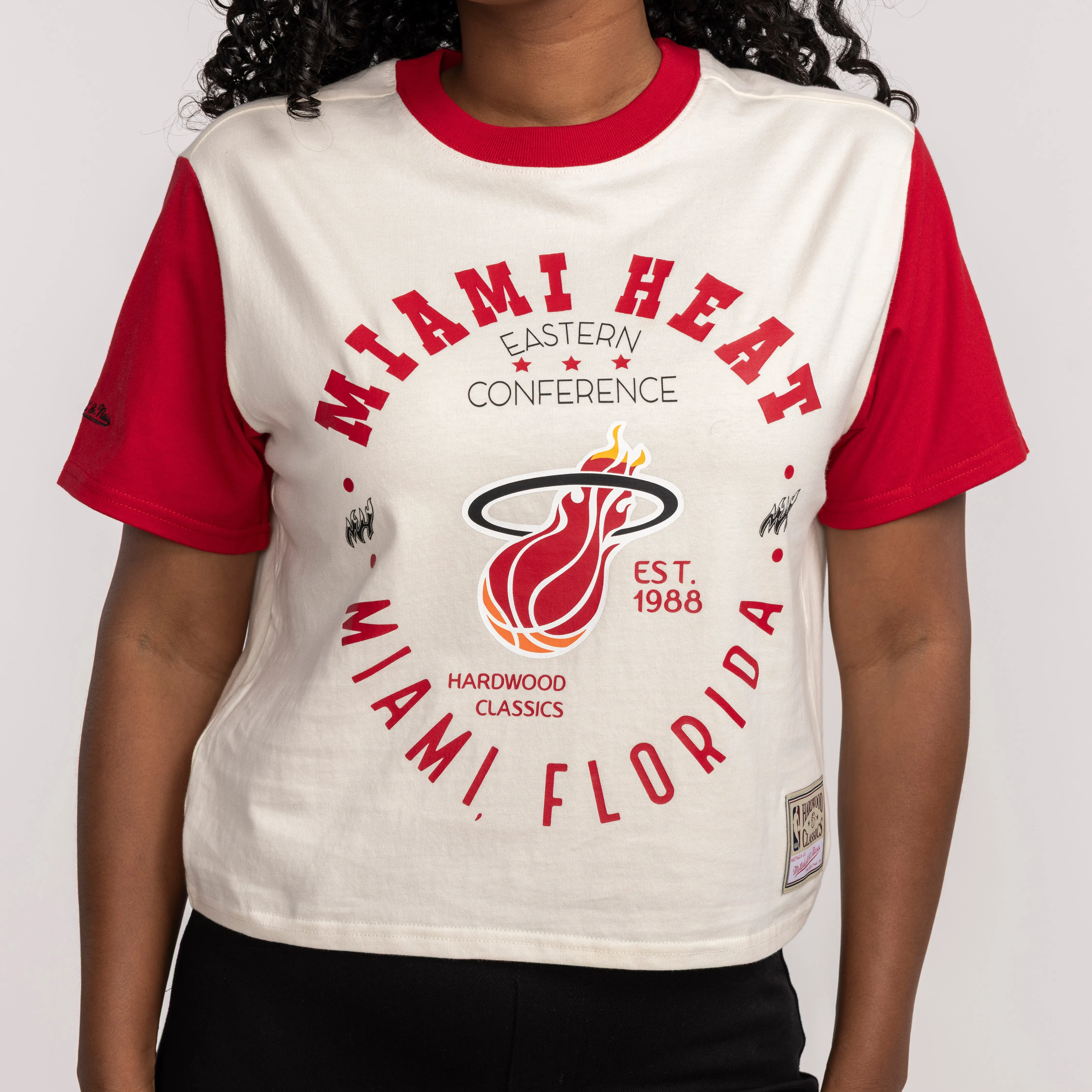 Mitchell & Ness Miami HEAT Women's Crop Tee