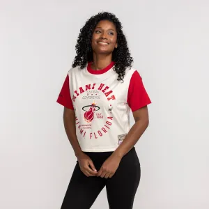 Mitchell & Ness Miami HEAT Women's Crop Tee