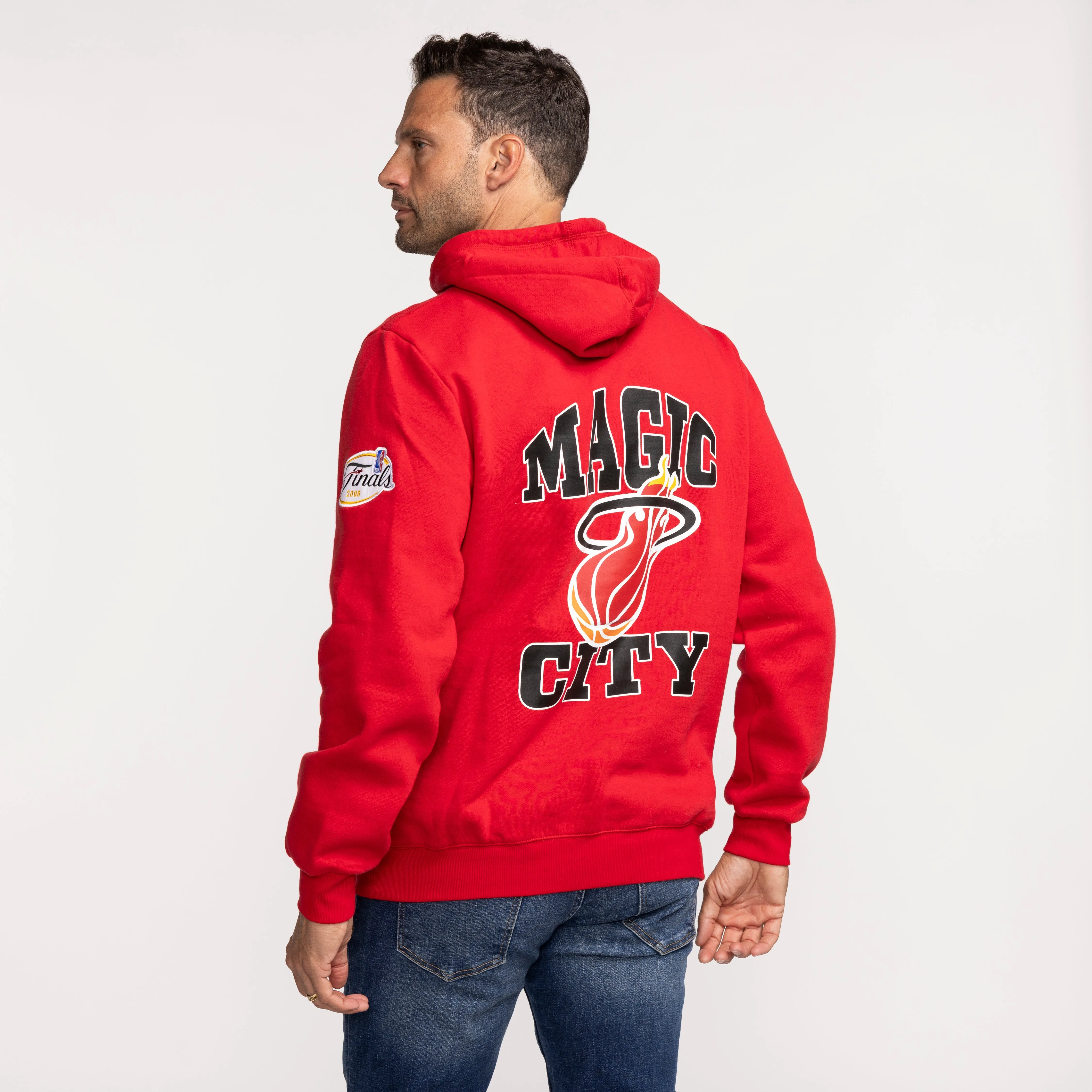 Mitchell and Ness Miami HEAT Origins Fleece Hoodie