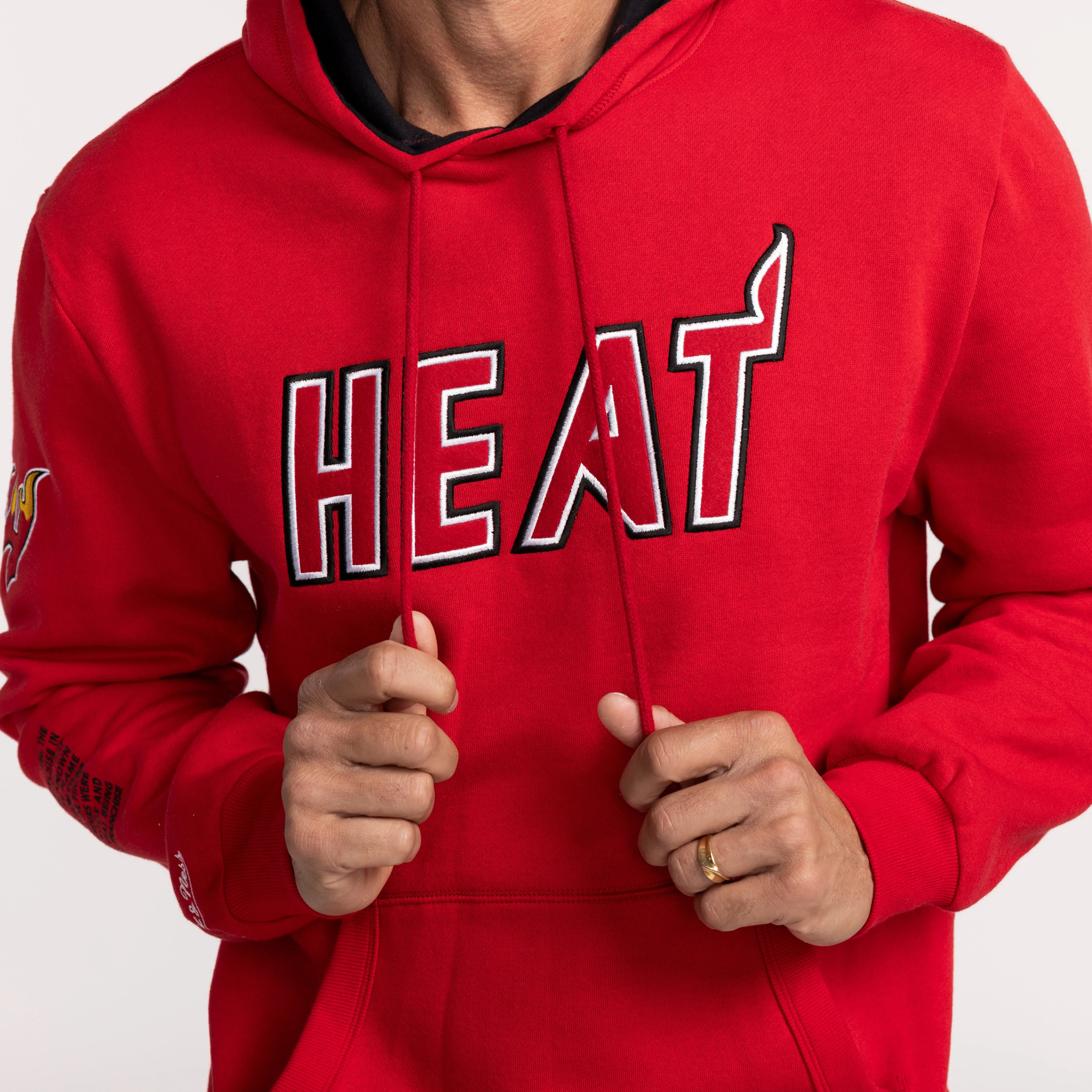 Mitchell and Ness Miami HEAT Origins Fleece Hoodie