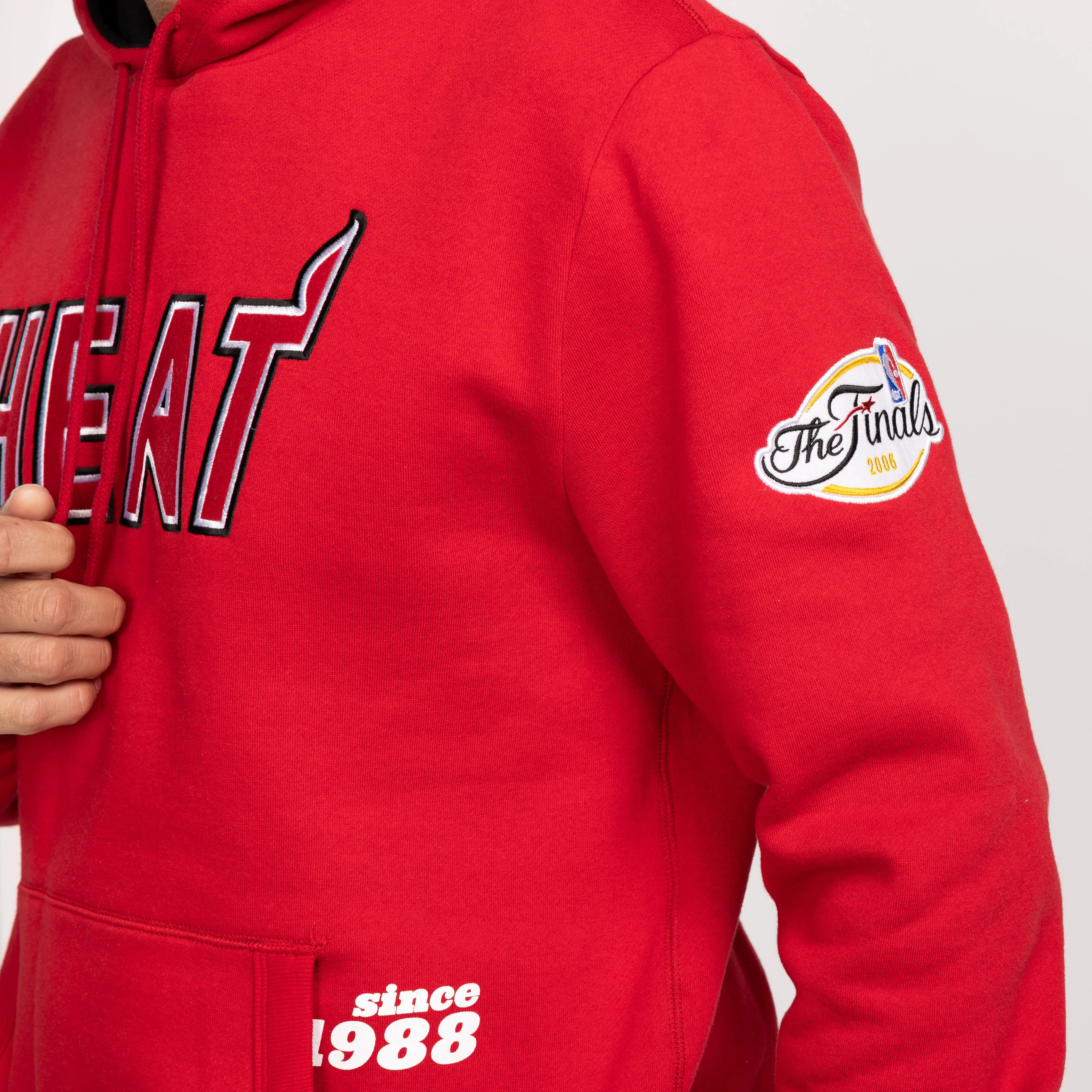 Mitchell and Ness Miami HEAT Origins Fleece Hoodie