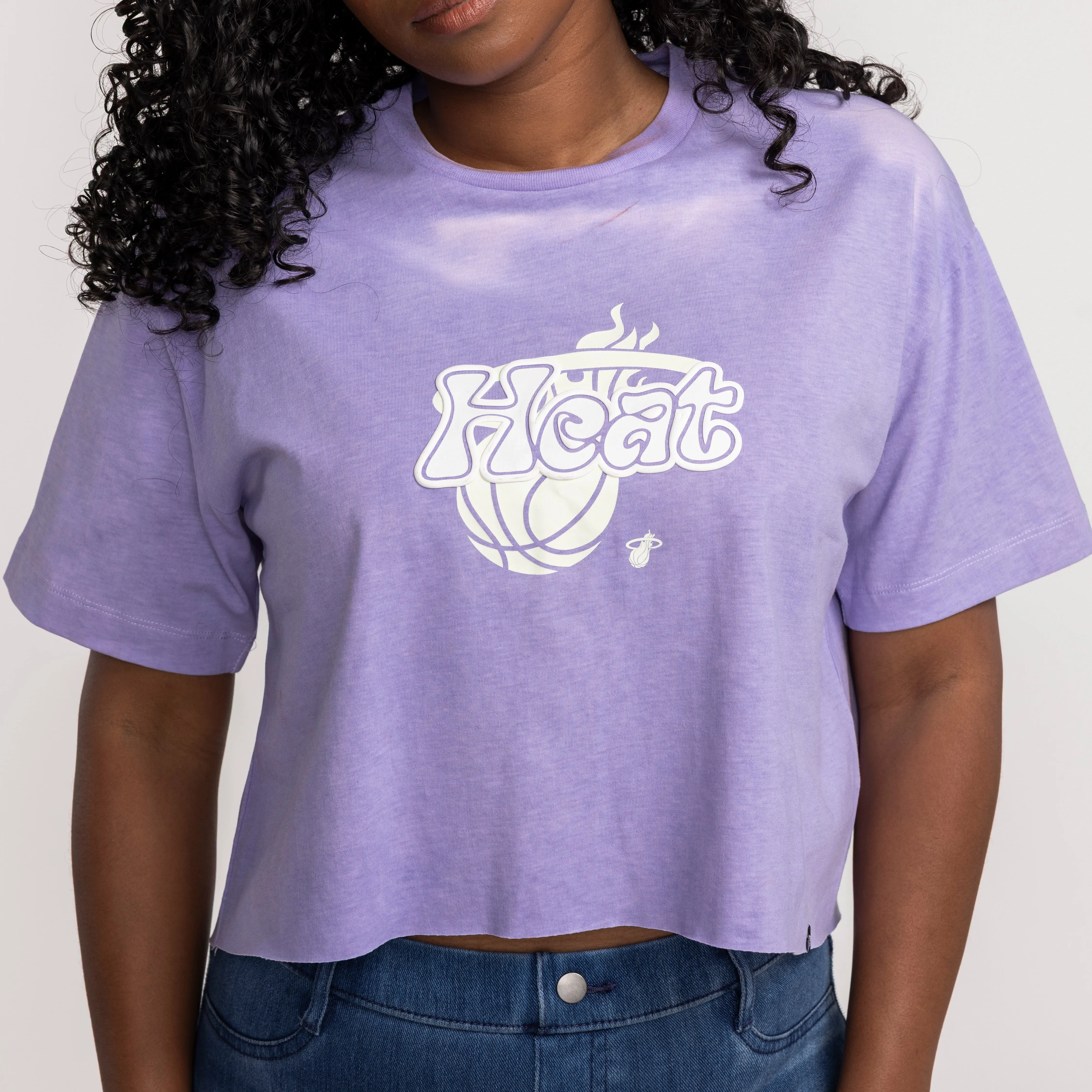 New Era Miami HEAT Glow In the Dark Women's Boxy Crop top