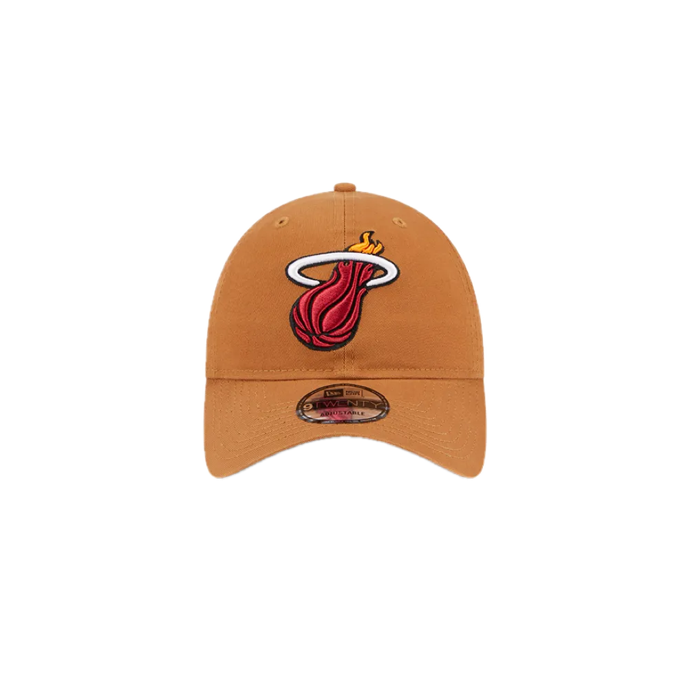 New Era Miami HEAT Tan Logo Dad Hat