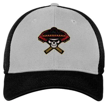 New Era Stretch Fit Mesh Hat - Grey/Black