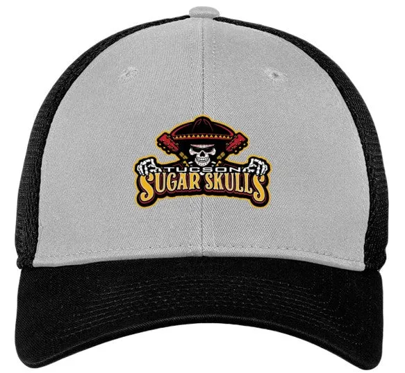 New Era Stretch Fit Mesh Hat - Grey/Black