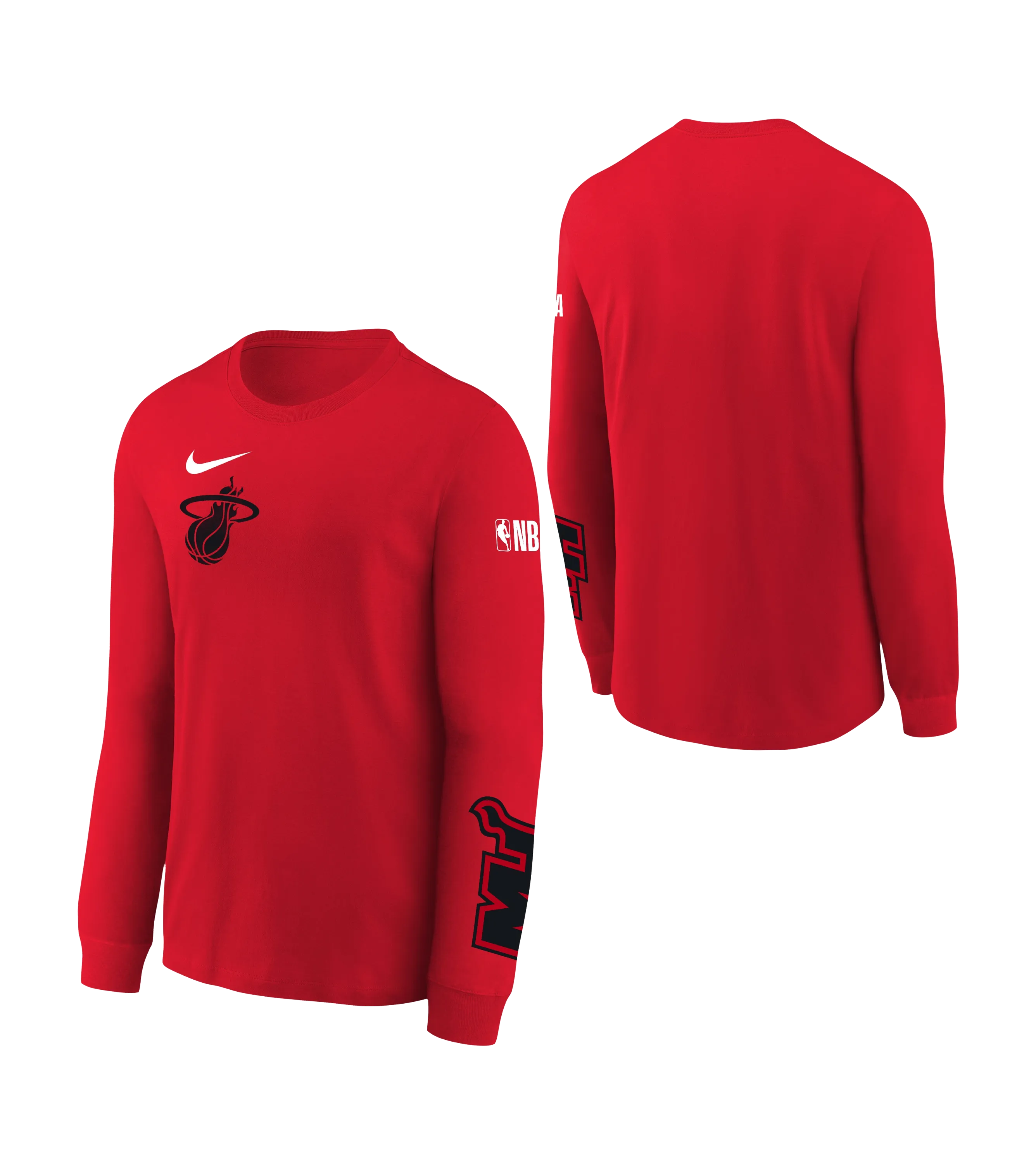 Nike HEAT Culture: Blood Red Youth Logo Long Sleeve Tee