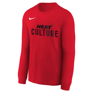 Nike HEAT Culture: Blood Red Youth Long Sleeve Tee