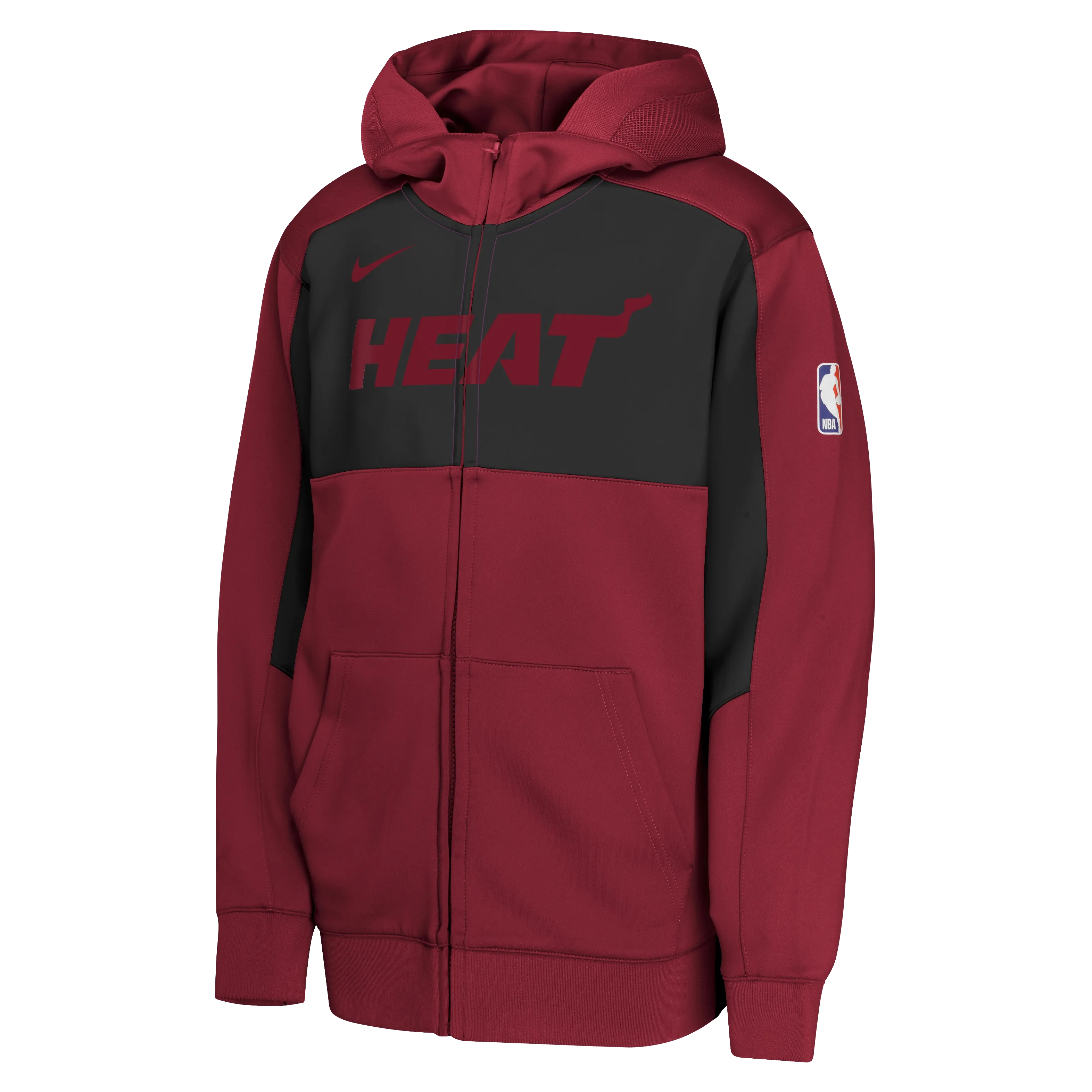Nike Miami HEAT 2024-25 Statement Red Showtime Youth Hoodie