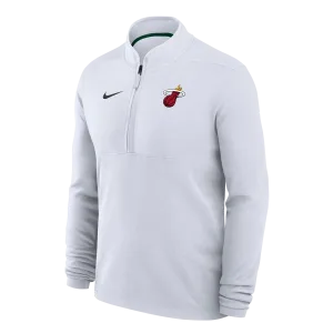Nike Miami HEAT Logo White 1/4 Zip