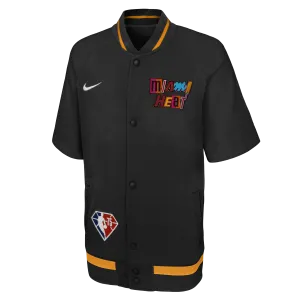 Nike Miami HEAT Mashup Showtime Short-Sleeve Youth Jacket