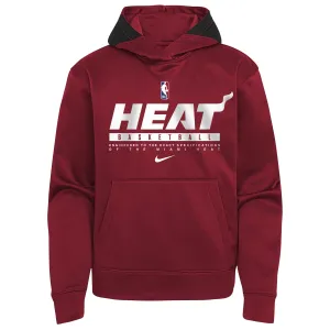 Nike Miami HEAT Spotlight Youth Red Hoodie