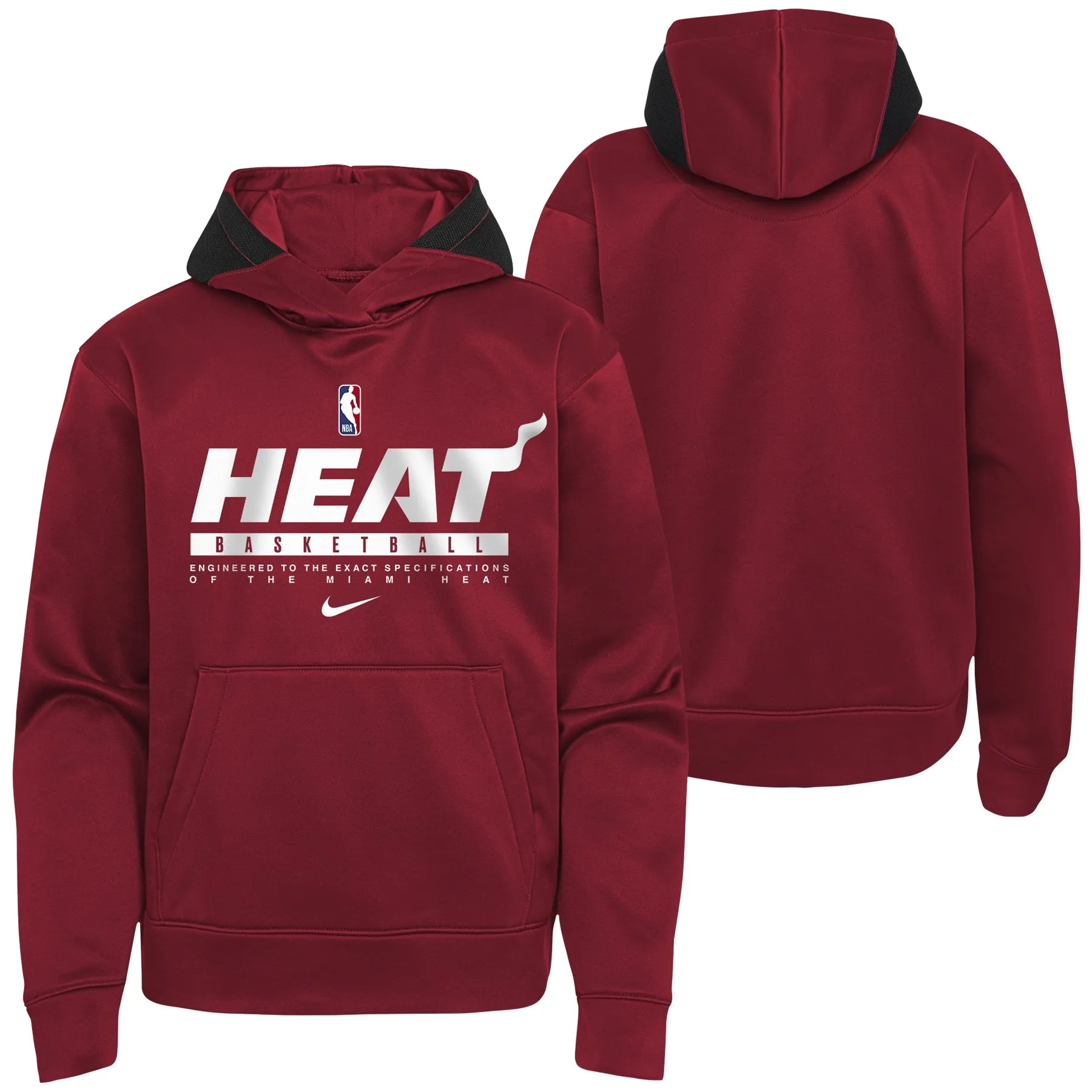 Nike Miami HEAT Spotlight Youth Red Hoodie