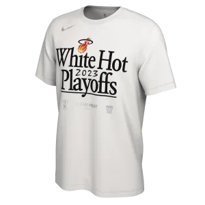 Nike Miami HEAT White Hot 2023 NBA Playoffs Youth Tee
