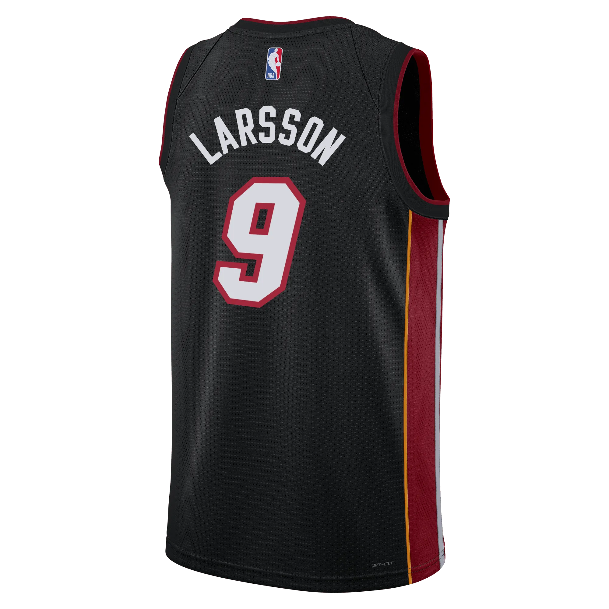 Pelle Larsson Nike Miami HEAT Icon Black Youth Swingman Jersey