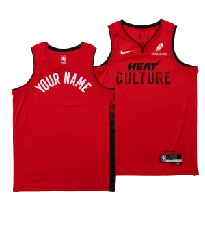 Personalized Nike HEAT Culture: Blood Red Youth Swingman Jersey - Summer Mashup