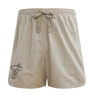 Pro Standard Miami HEAT Taupe Woven Shorts