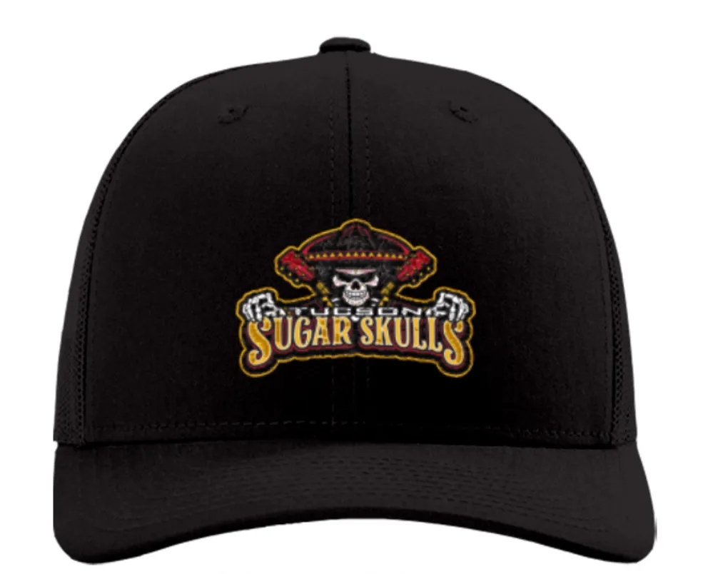 Richardson Trucker Snapback Cap - Black