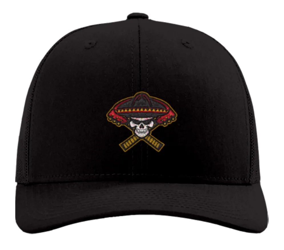 Richardson Trucker Snapback Cap - Black