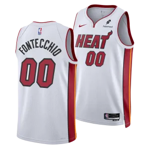 Simone Fontecchio Nike Miami HEAT Association White Swingman Jersey
