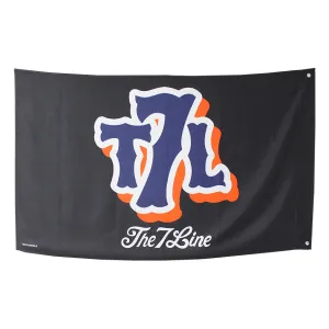 T7L LOGO (black) flag