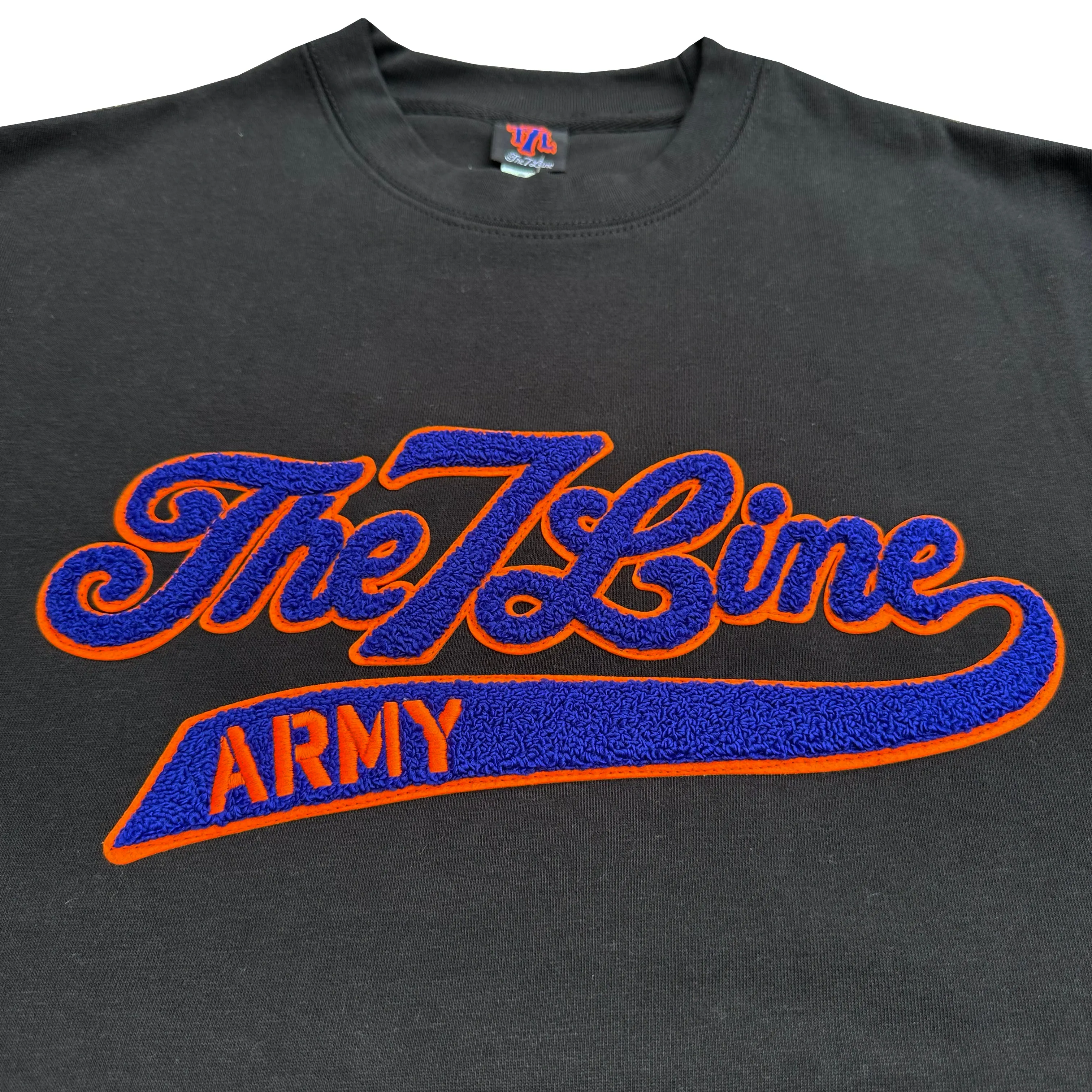 The 7 Line Army x Mets Chenille | Crew neck sweatshirt (Black)