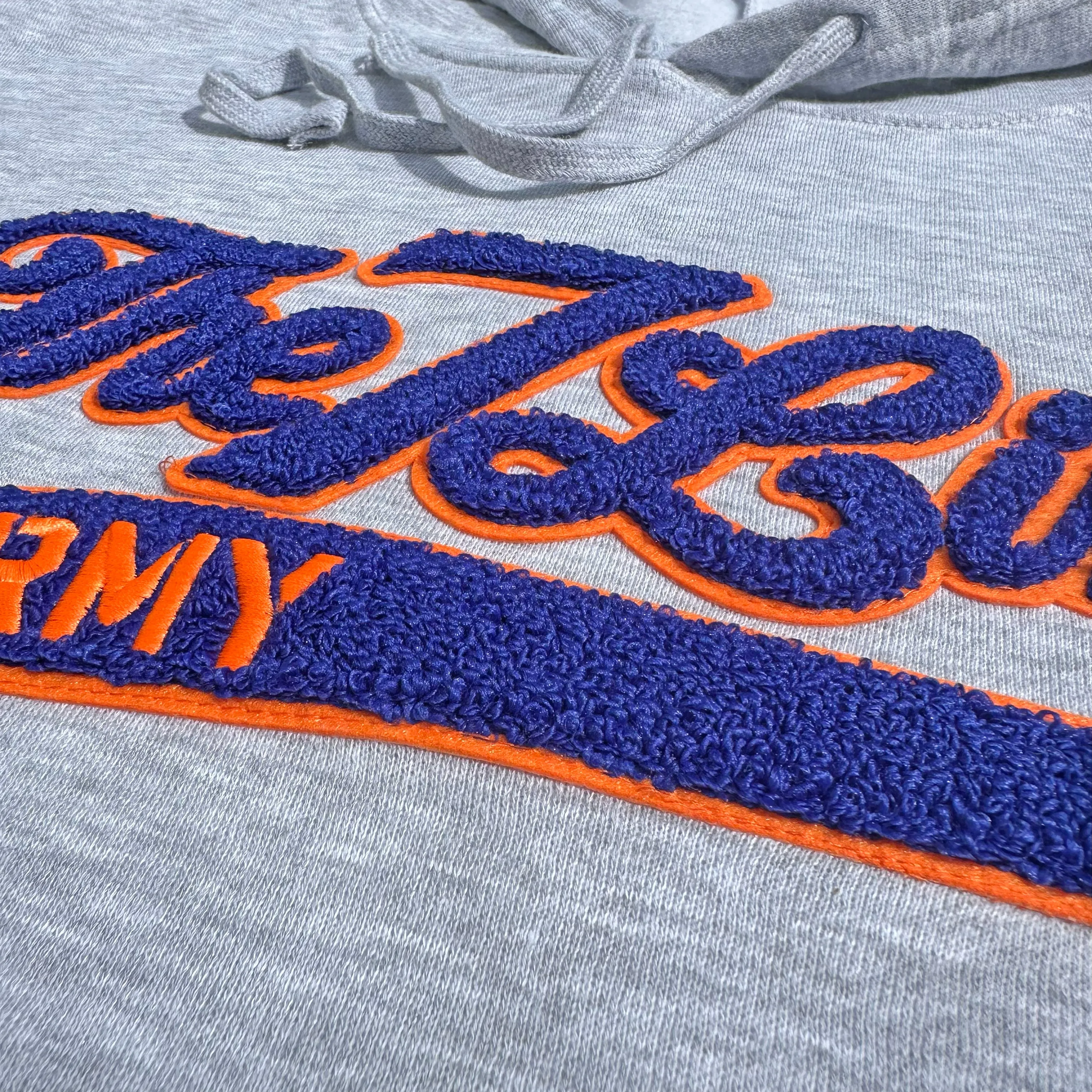 The 7 Line Army x Mets Chenille | Ladies cropped sweatshirt (Grey)