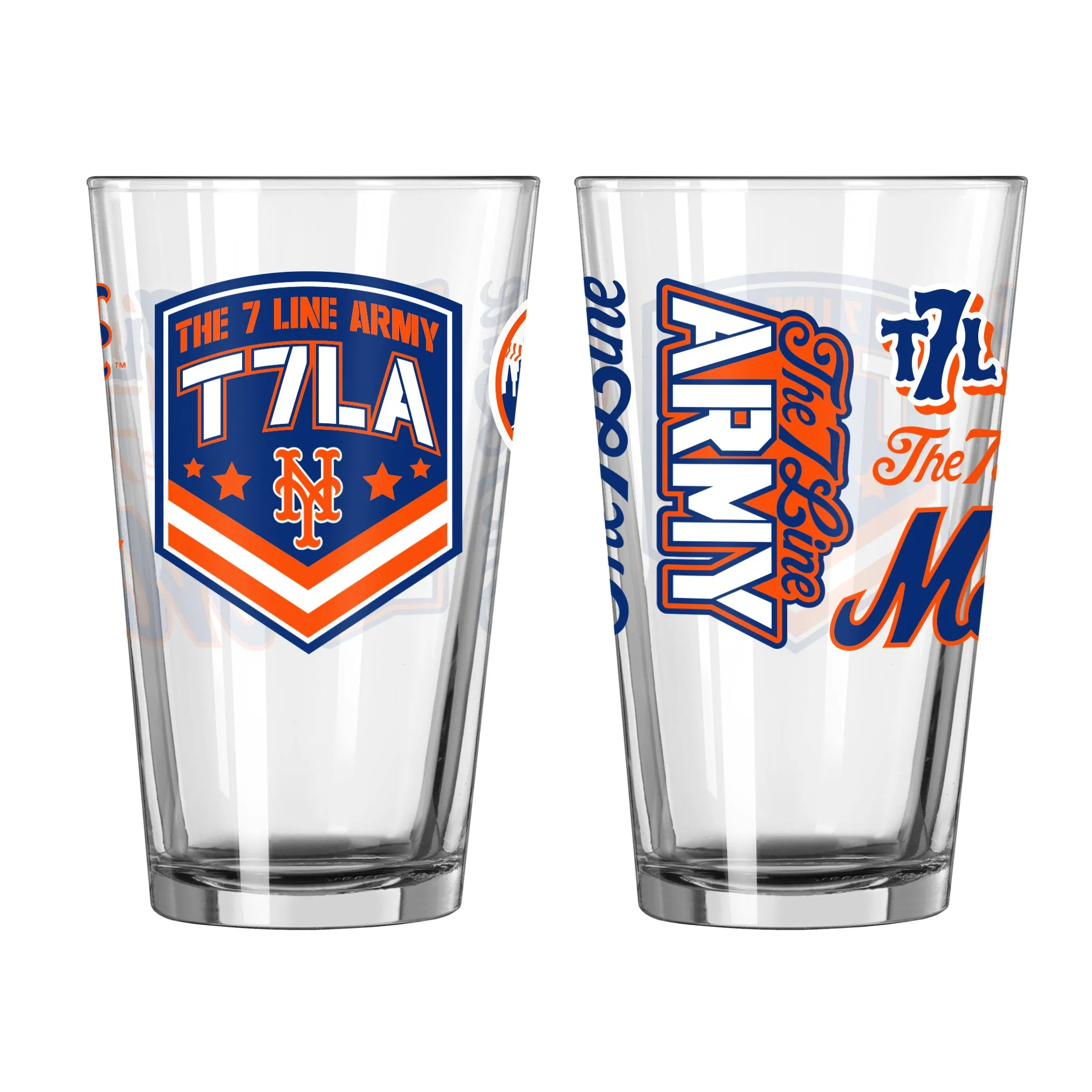The 7 Line x Mets 16oz Pint Glass