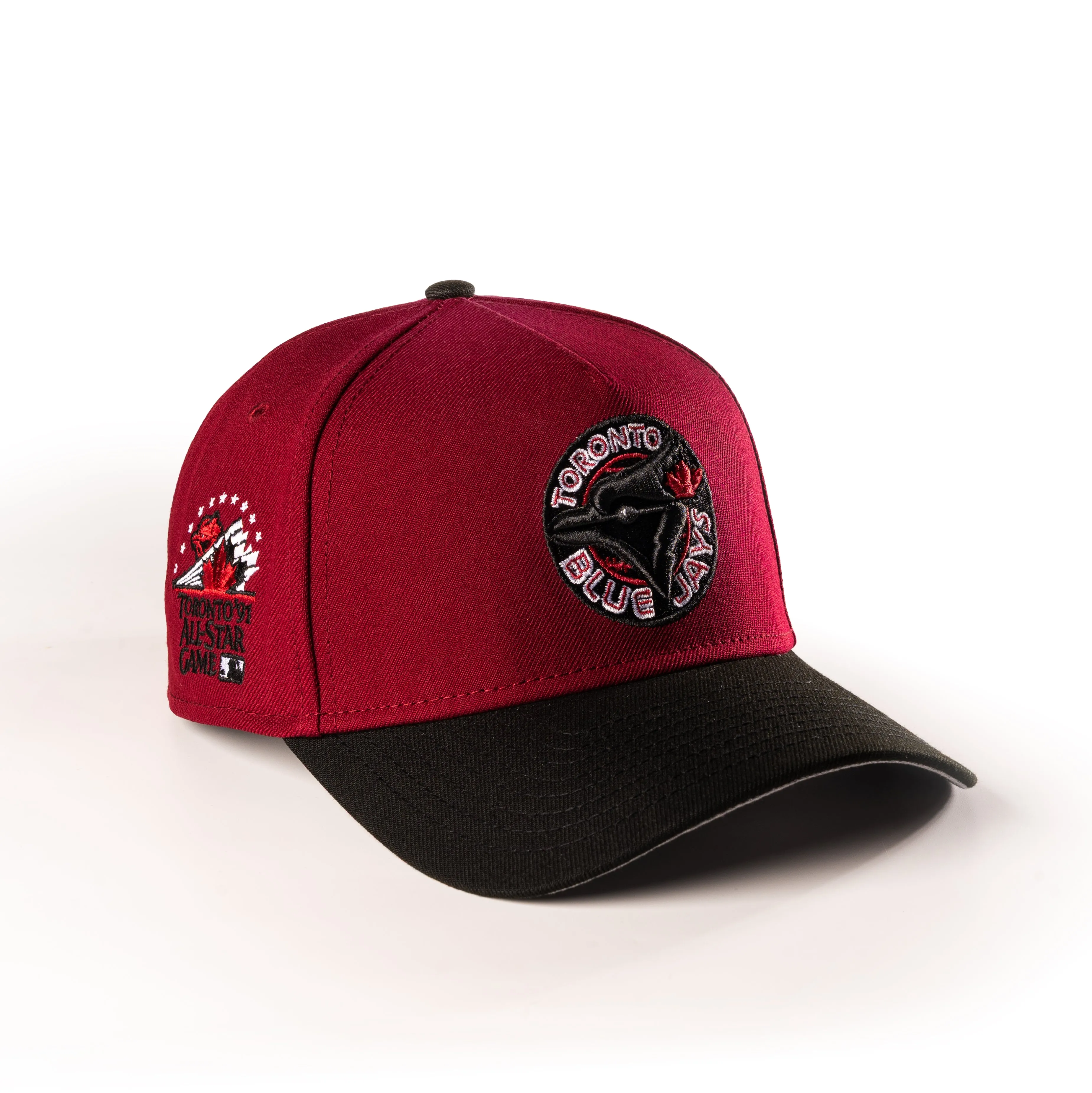TORONTO BLUE JAYS DOUBLE DOUBLE 9FOURTY A-FRAME SNAPBACK HAT