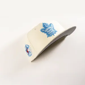 TORONTO MAPLE LEAFS OFF-WHITE CORD 59FIFTY FITTED HAT