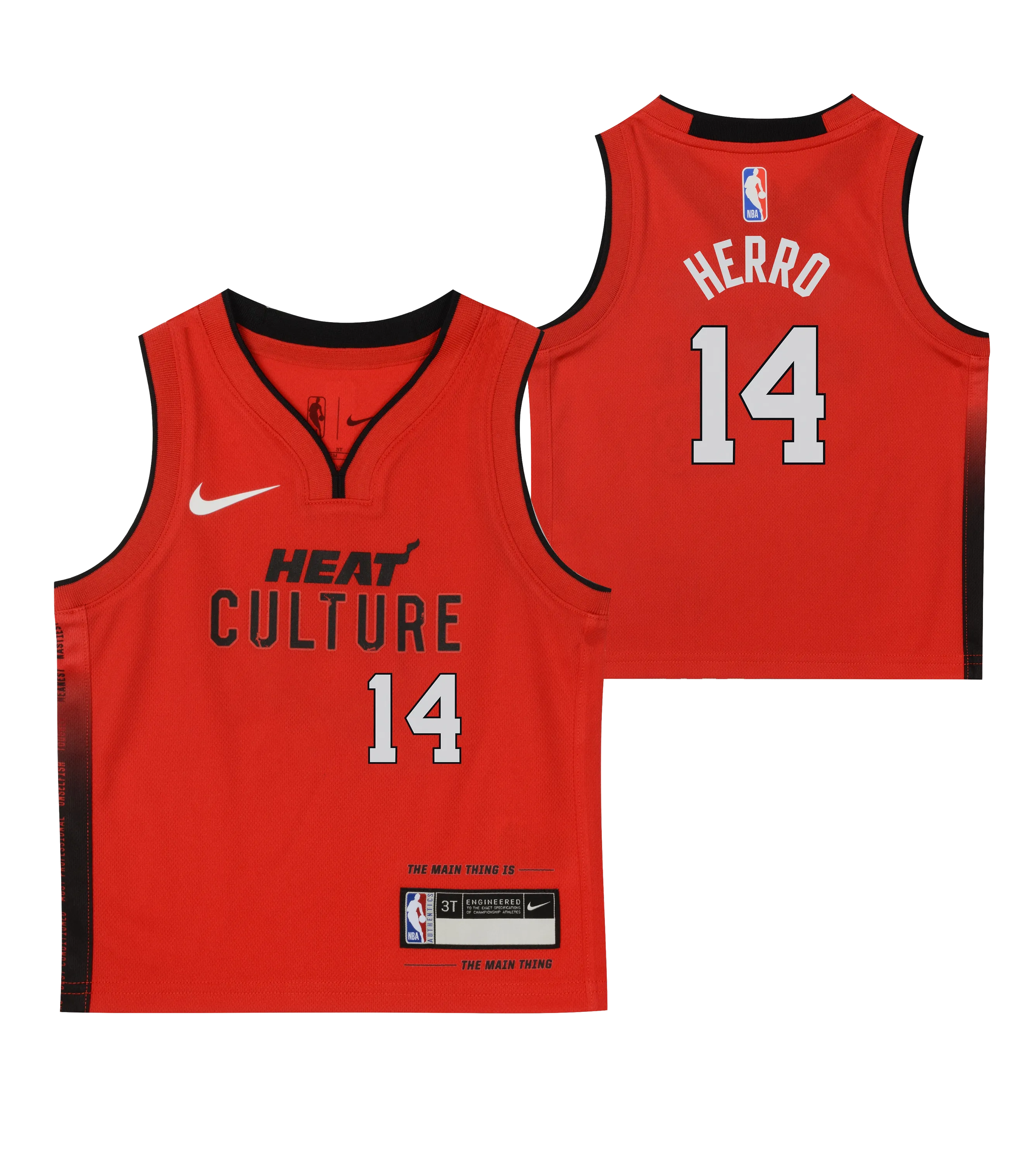 Tyler Herro Nike HEAT Culture: Blood Red Toddler Replica Jersey