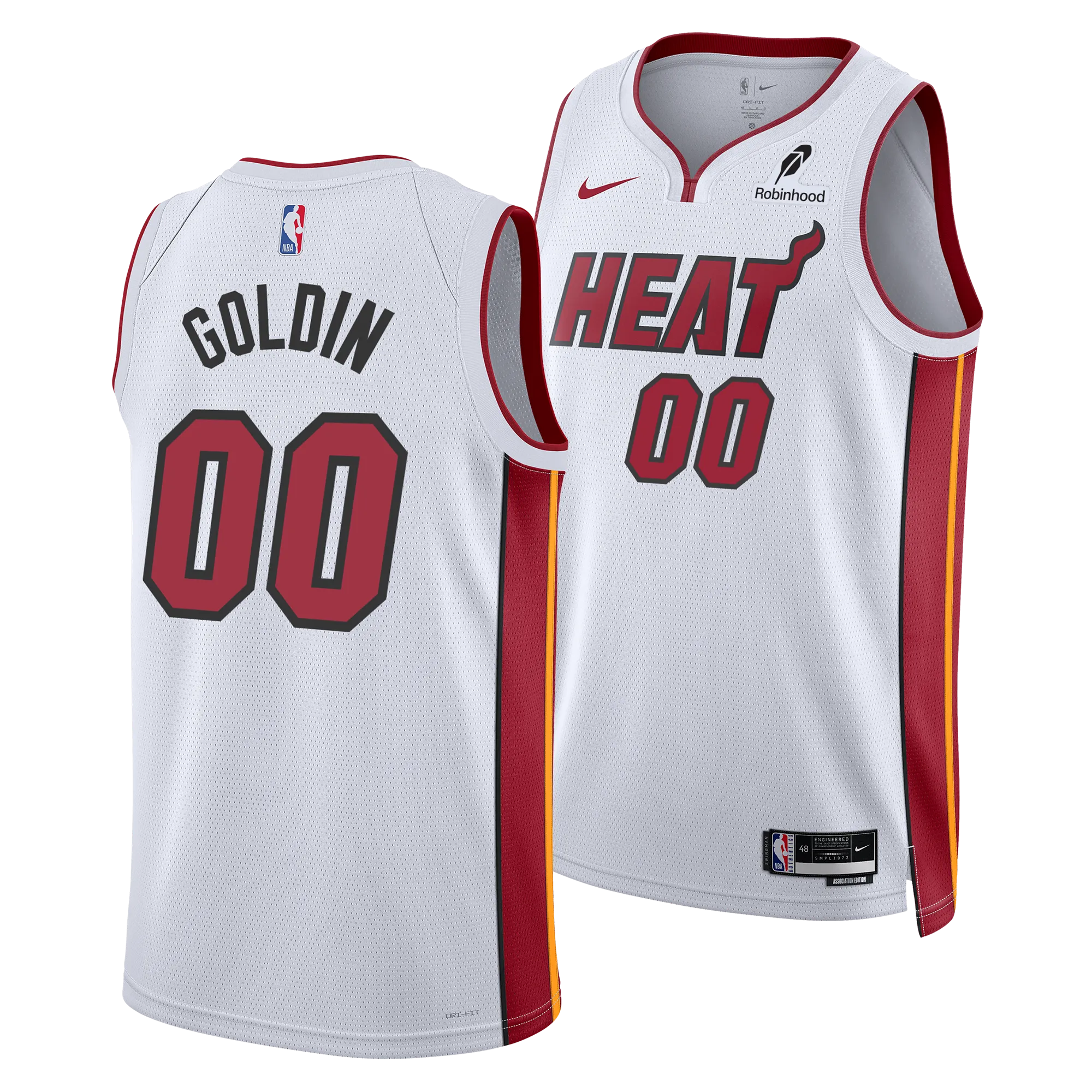 Vladislav Goldin Nike Miami HEAT Association White Swingman Jersey