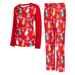 Women's Houston Rockets Concept Sports Holiday Pajama Set