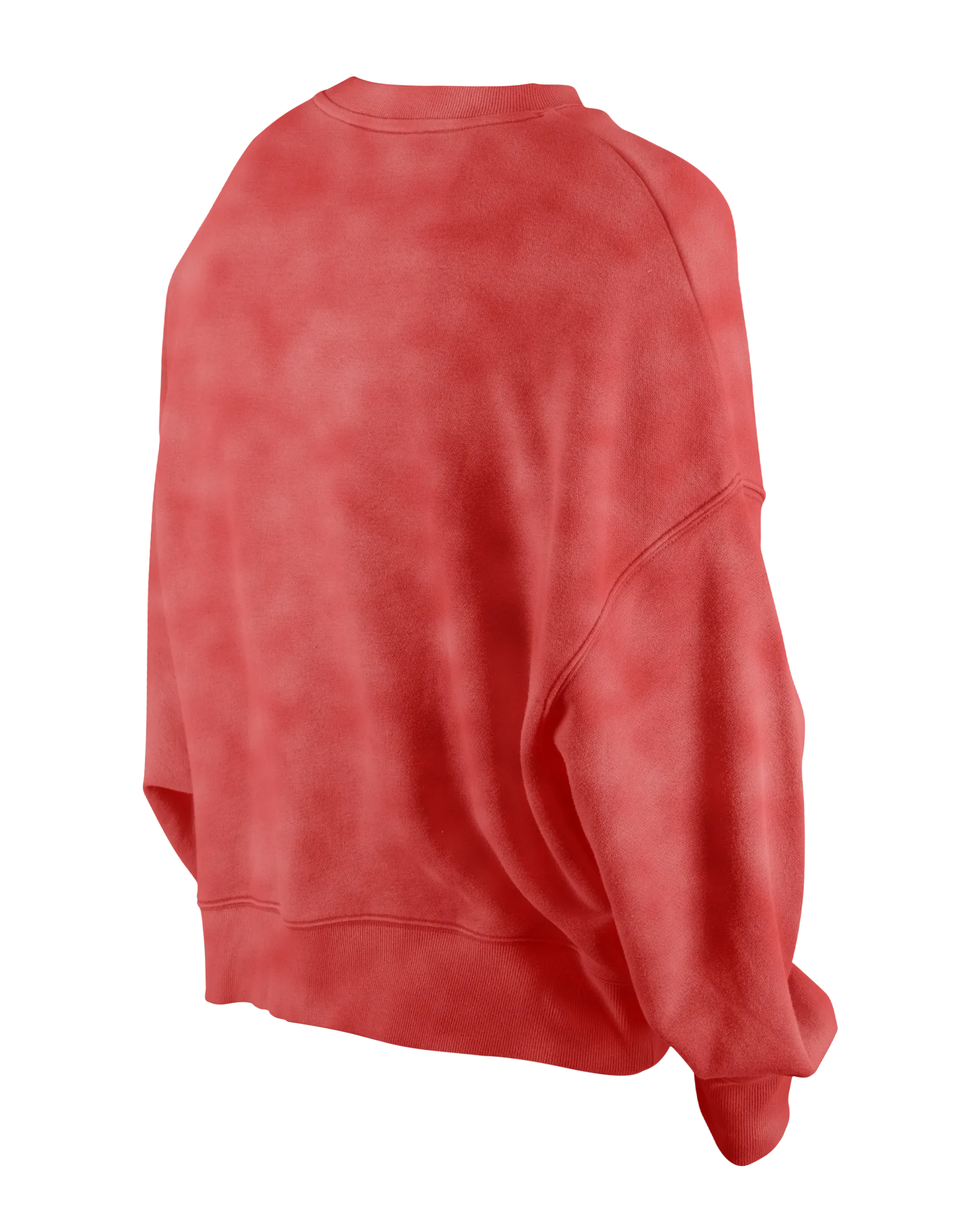 Women's Houston Rockets New Era Throwback Crop Crewneck Sweatshirt