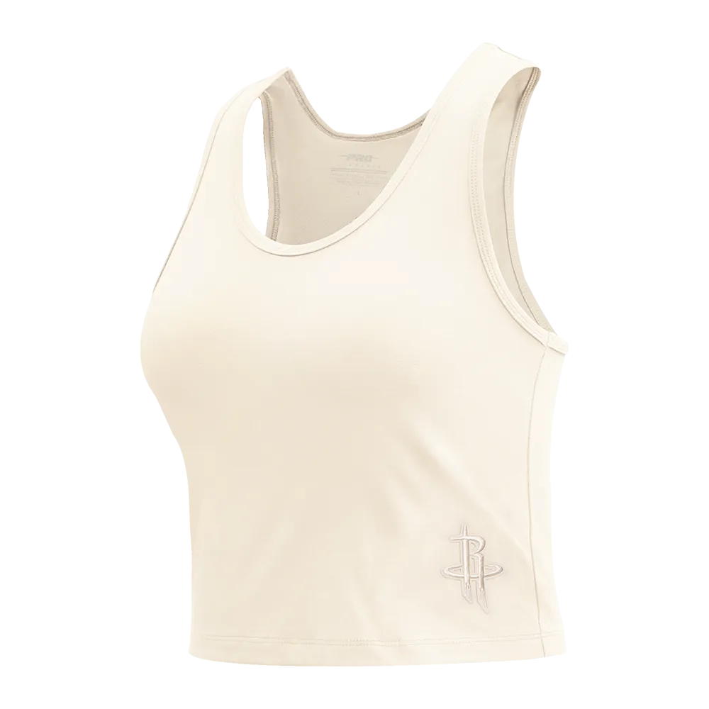 Women's Houston Rockets Pro Standard Racer White Tank Top